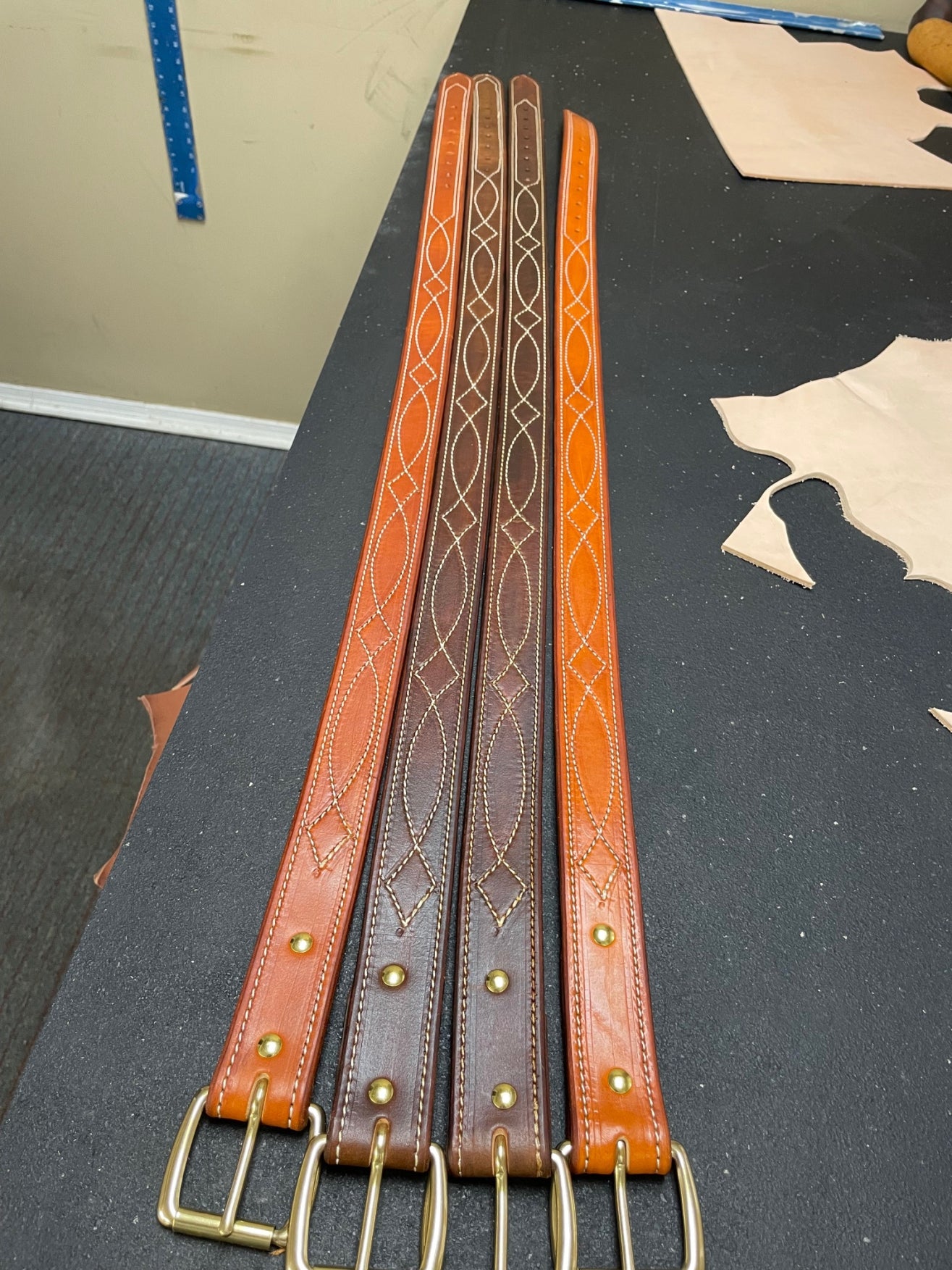Heavy duty Belt with boot stitching