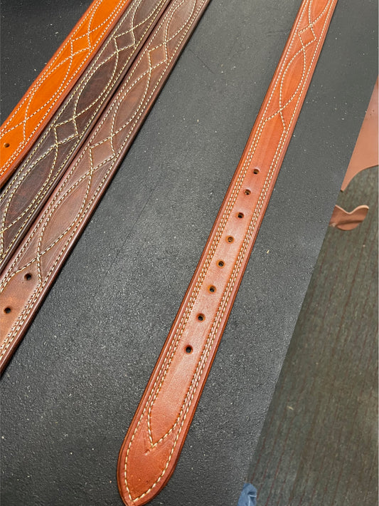 Heavy duty Belt with boot stitching
